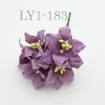 Mauve Purple Lilly Paper Flowers