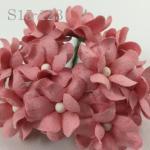 Creamy Pink Small Spring Cottage Paper Flowers