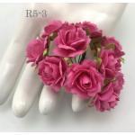  Pink Mulberry Handmade Mulberry Paper Flowers