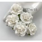 White MEDIUM Sweet Moon Roses Craft Flowers (M)
