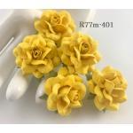  Yellow MEDIUM Sweet Moon Roses Craft Flowers (M)