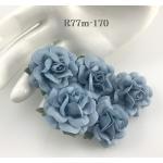  Baby Blue MEDIUM Sweet Moon Roses Craft Flowers (M)