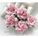  Soft Pink Small Sweet Moon Roses Craft Flowers (S)