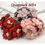 Mixed 3 Colors Crafts Paper Flowers - Overstcok 3cS4
