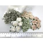 50 Mixed 5 Colors Paper Flowers (167/725/15/153/125) 