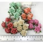 50 Mixed 5 Tone Craft Paper flowers (3/98/123/147450)