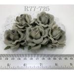  25 Olive Gray Wedding Craft Paper Flowers