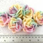  25 Special Dyed Unicorn Color LARGE Paper Flowers
