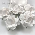 SNOW White Roses Large Artificial Handmade Mulberry Paper Flowers Roses for crafts or wedding from Thailand