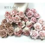 5 Pink Large Sweet Moon Paper Roses for wedding and craft, supply by iamroses Thailand
