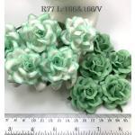  25 Large 2" Mixed JUST 2 Mint Green Tone Roses