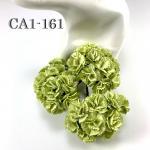  50 Size 1" Solid SOFT Green Carnation Flowers