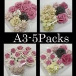   5 Packs Mixed Autumn Assortment Color and Designs - Only ONE set available (A3)