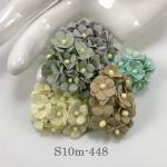 100 Size 5/8" or 1.5 cm - Small Achillea Cottage - Pantone Mixed (15/147/148/450/726)