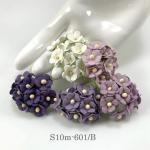 100 Size 5/8" or 1.5 cm - Small Mixed Purple / White (15/182/185/187/188)