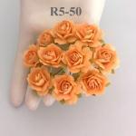  50 Indian Jasmine (1"/2.5cm) Peach Paper Flowers