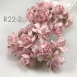  50 Puffy Roses (1-1/4or3cm) Soft Pink Solid Flowers