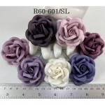  20 Romantica Roses (2 or 2.5cm) Mixed Solid PURPLE