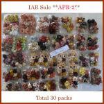 30 Mixed Large and small Assortment Color and Designs - Only ONE set available (IAR Sale -APR-2)