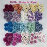 100 Large 2or 2.5 cm Mixed 20 colors Sweet Moon Roses