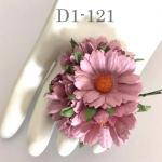  25 Daisy (1-3/4or4.5cm) Solid Dusty Pink