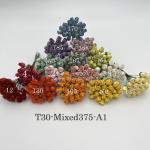  375 Mixed 15 Colors Semi Rosebuds