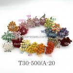  500 Mixed 20 Colors Semi Rosebuds Crafts