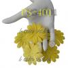 Big Yellow Puffy Daisy Mulberry Paper Flowers