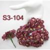  50 Solid Burgundy Cherry Blossoms paper flwoers