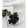Black Curly Paper flowers Scrapbooking and Crafts 