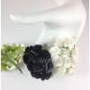 50 Size 1" Black and White Carnation Flowers