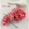 50 Variegated Coral Red Lily Paper Flowers