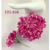 50 Hot Pink Variegated Lily Paper Flowers