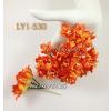 50 Tangerine Variegated Lilly Paper Flowers