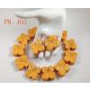 100 Tangerine Die Cut Hydrangea Scrapbooking Paper Flowers Size M