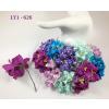 Mixed Purple & Turquoise Lily Paper Flowers