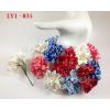 Mixed Memorial Color Red, Blue, White Lily Paper Flowers