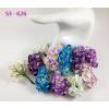 50 Mixed Purple & Turquoise Color Cherry Blossoms