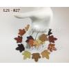 500 Mixed Brown 1-1/4"or 3.25cm  Maple Leaves (No Stem)