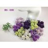Mixed Purple and Green Tone Craft Paper flowers