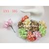 50 Mixed Pastel Lily Paper Flowers