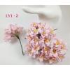 LY1 - 2 Pale Sweet Pink Lily Handmade Paper flower Thailand Iamroses