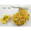 25 Solid Yellow Color Paper Roses