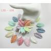 500 Mixed Pastel 1"or 2.5cm Paper Rose Leaves (No Stem)