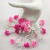 100 Heads Foam  Mixed Pink Stamen -50 pcs with Double Heads   