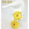 Yellow Large Curly Full Bloomed Daisy Paper Flowers