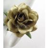 25 Gold Paper Roses Crafts Flowers 