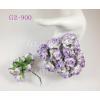 25 Purple Variegated Curly Paper flowers