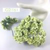 25 Soft Green Curly Paper flowers