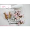 5 Solid Soft Pink Short Paper Flowers Spray 